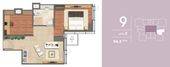 Unit 2BR di Gallery West Residences