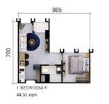 1BR F di Tamansari Skyhive Apartment