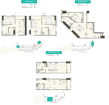 Tipe  2BR, 2BR LOFT, 2BR+ di Southgate Residence	