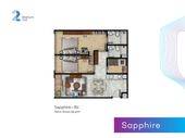 2 + 1 Bedroom = Sapphire B di The Grand Stand Apartment