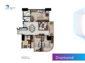 3 Bedroom = Diamond (Corner) di The Grand Stand Apartment