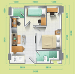 Tipe 2 Bedroom in Kaliana Apartemen