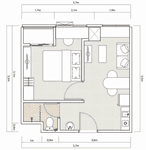 Tipe 1 Bedroom B di Lrt City Sentul