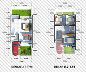 Tipe 94/84 di Mustika Townhouse