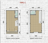 Tipe B & C - 4x8 di Ruko YC Hub BSD