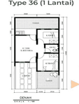 Tipe 36 di Fajar Kotabaru Permai 2