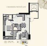 Unit 9 Type 2BC - 2 Bedroom Private Lift di La Viz Mansion