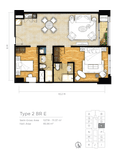 Unit 2 BR di One East Penthouse & Residences Surabaya