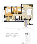 Unit 3 BR di One East Penthouse & Residences Surabaya