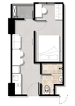 1 Bedroom in Heartful Tower Bekasi