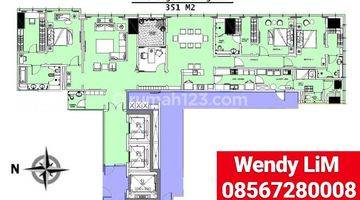 Gambar 1 APARTEMEN THE LANGHAM RESIDENCES sz. 351 SQM [3+1BR], IDR 37M ((CASH 24x))