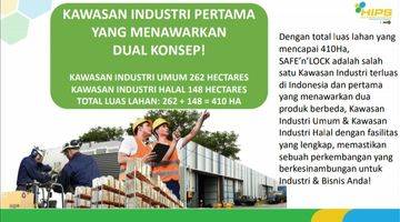 Gambar 2 A.78.HALAL INDUSTRIAL PARK (HIPS) - BEST SELLER - Saatnya Punya Pabrik HALAL Sendiri (GRADE A+++++)