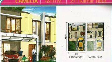 Gambar 2 Rumah 2 Lantai Luas 6x10 60m2 Type 2+1KT di Cluster Magenta PIK2 Tangerang