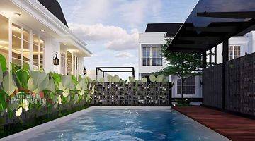 Gambar 4 Rumah 3 Lantai Tropical + Rooftop Fasilitas Pool di Bambu Apus Cipayung Jakarta Timur