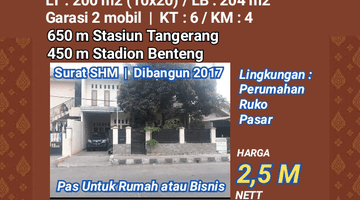 Gambar 1 Rumah 2 lt Pasar Anyar. Jalan LEBAR RAMAI, cocok u/ rumah/bisnis