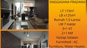 Gambar 1 TURUN HARGA !!! Rumah Singgasana Furnished Siap Huni - Bandung Selatan