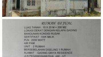 Gambar 1 Rumah hitung tanah di Klp Gading-Jakut