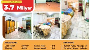 Gambar 1 TURUN HARGA 4,25M --> 3,7M NEGO.MURAAH.Rumah Permata Buana Pulau Pelangi uk 8x20