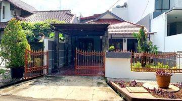 Gambar 1 Rumah 1 lantai dengan halaman yang luas dan asri di Bintaro.