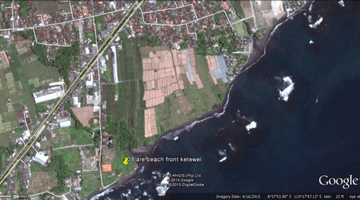 Gambar 3 tanah beach front lokasi sangat tenang di pantai ketewel