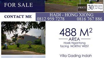 Gambar 1 DIJUAL Kavling Villa Gading Indah-Kelapa Gading. 10 Menit ke MOI