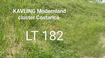 Gambar 1 KAVLING Modernland Costarica LT 182  siap bangun 