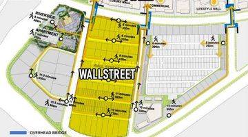 Gambar 2 Kavling Komersil Wallstreet Uk 10x45 Pik2, Tidak Ada Wajib Bangun