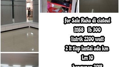 Jual Ruko Ukuran Besar  Siap Dipakai Menghadap Jalan Raya