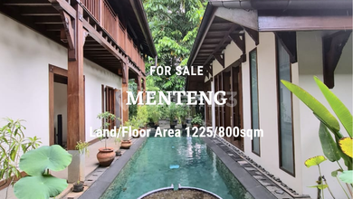 Di jual rumah premium di menteng Full Kayu Jati 