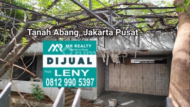 TURUN HARGA..KAVLING KOMERSIL LT 600 M2 UNTUK GEDUNG PERKANTORAN/RUMAH DI TANAH ABANG, GAMBIR, JAKARTA PUSAT, BEBAS BANJIR, LAGI BU