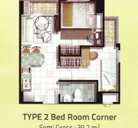 Apartemen Serpong Greenview ( 2 BR ) Serpong , BSD City, Tangerang Selatan 2