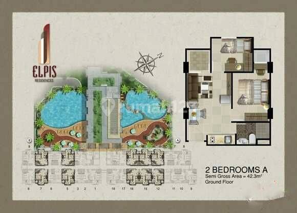 Apartement di Elpis Residence Suite, Gunung Sahari 2