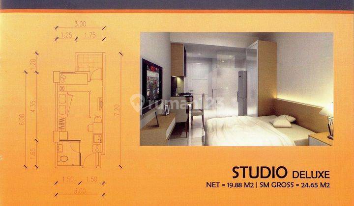 Apartment Siap Huni Tipe Studio Deluxe Vivo Apartment 1