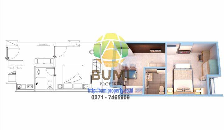 Jual Murah Apartemen Menara One Type 1br Full Furnished 2