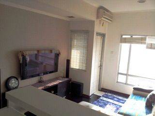 sangri la pool and city view, full design interior, wooden blok floor,white glass door. 1