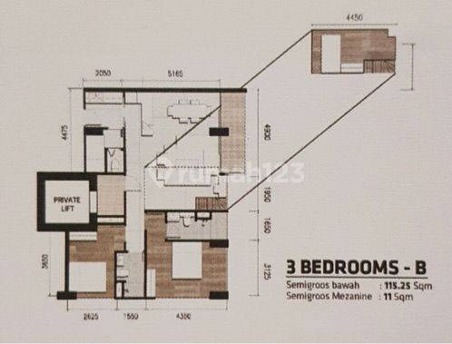 Apartemen Yukata Suites Alam Sutera Tipe Kaze 3BR 2