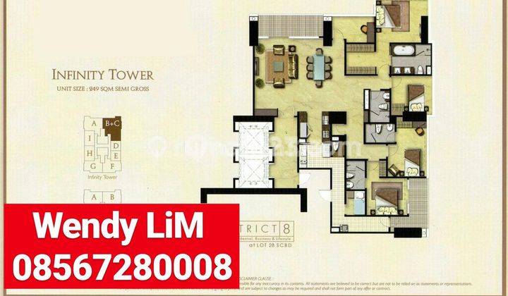 Apartemen District 8 Scbd Furnished 249 Sqm 2