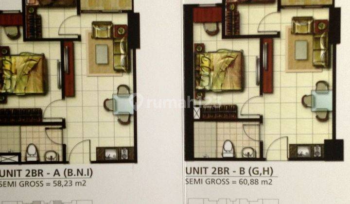 Apartemen Springhill Terrace Kemayoran 1 2 3 Bedroom 2