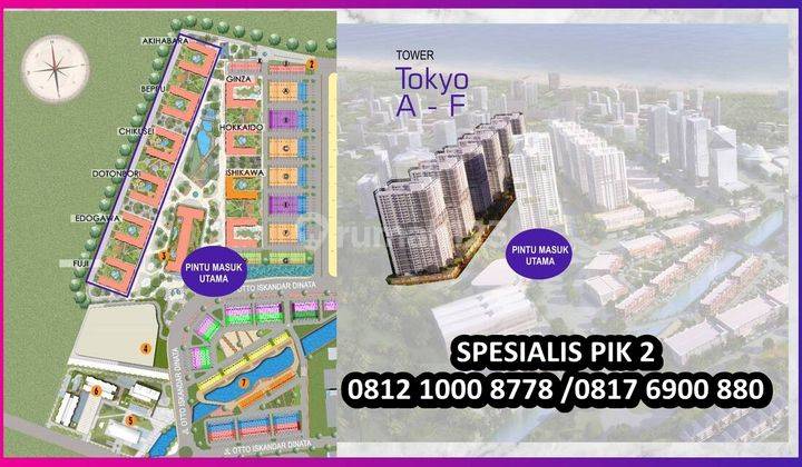 Apartemen Tokyo Riverside PIK 2 Edogawa Studio Lantai Tinggi 2