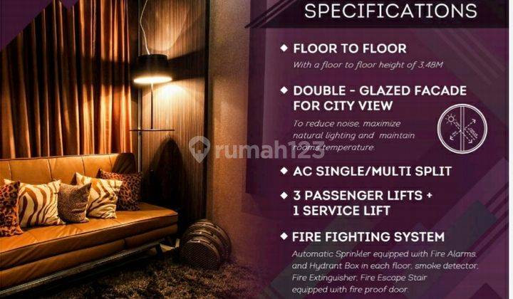 Apartemen Dijual Vertu Ciputra World Furnished East View 2br 2