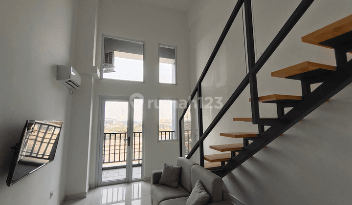 Apartemen The Venetian alam sutera tipe loft 1 bedroom luas 43.89m unit ready,  lokasi strategis di raya serpong depan alam sutera, full furnished