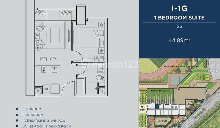 Apartement Orange County Lippo Cikarang Bagus 1