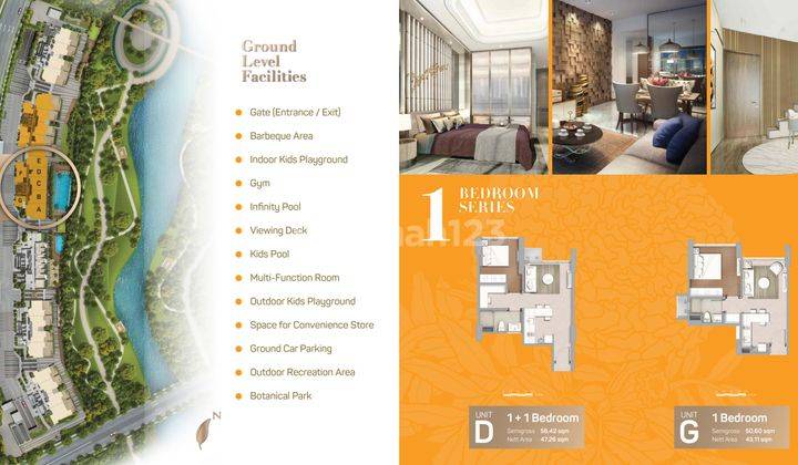 Apartemen MARIGOLD T5-17F @NavaPark-BSD CITY 2