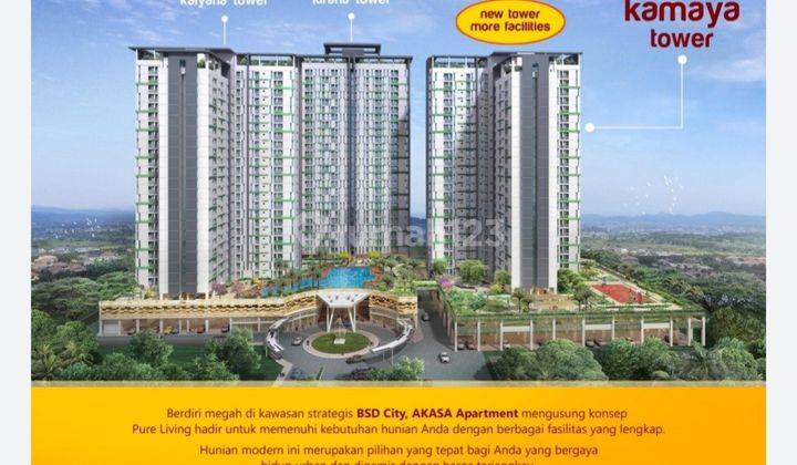 APARTEMEN AKASA BSD LOKASI STRATEGIS DEKET PASAR MODERN 2