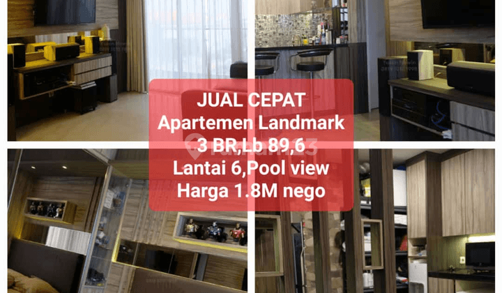 cepat murah apartement landmark residence 3 BR furnished 1