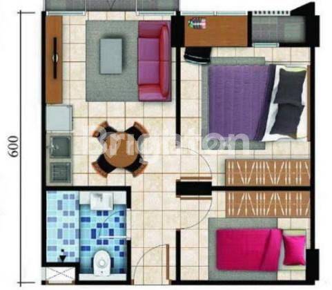 Available Apartemen Barsa City Type 2 BR 2