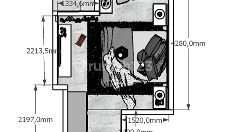 Cepat Apartement Tuscany Residences Intermark BSD, Type 2 BR 2