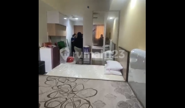 kamar tidur apartemen type studio+ full furnished