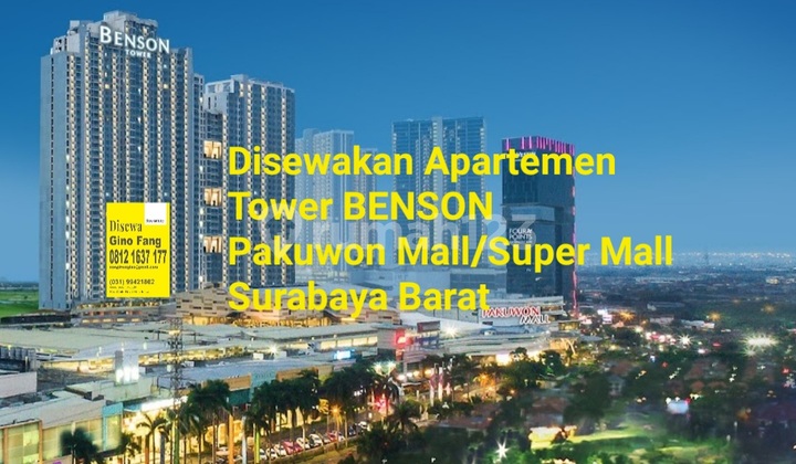Disewakan Apart Pakuwon Super Mall new gress furnished 1