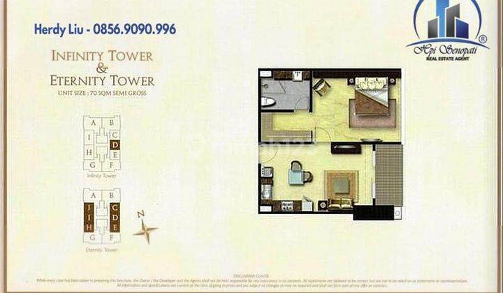 Apartemen 1 kamar 70m2 - best view District 8 scbd 2